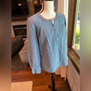 Boden polka dot henley